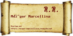 Móger Marcellina névjegykártya